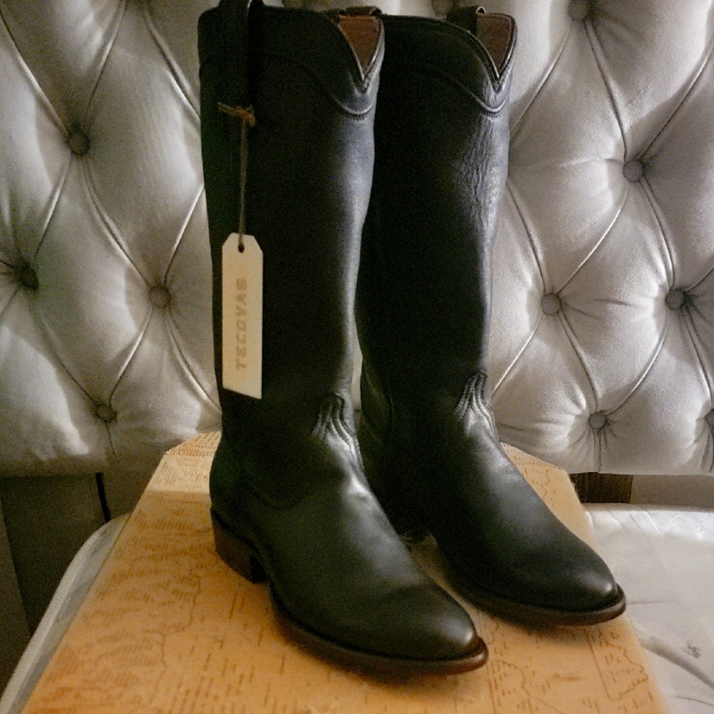 Tecovas Midnight Black Western Boots